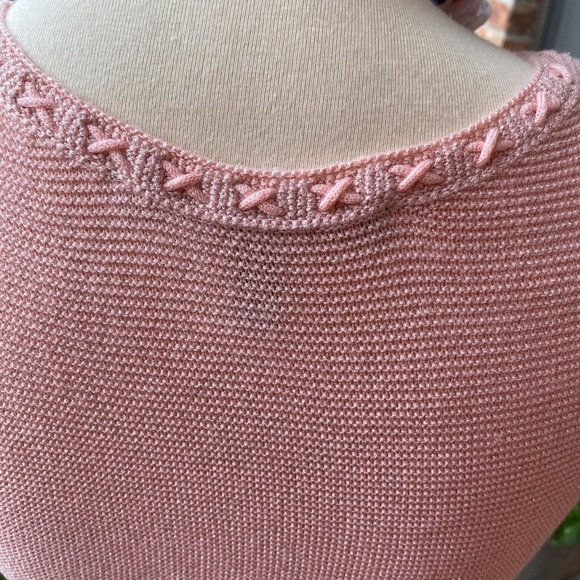 WHBM Elegant Knitted Peach Sz Small Tunic - Picture 4 of 4